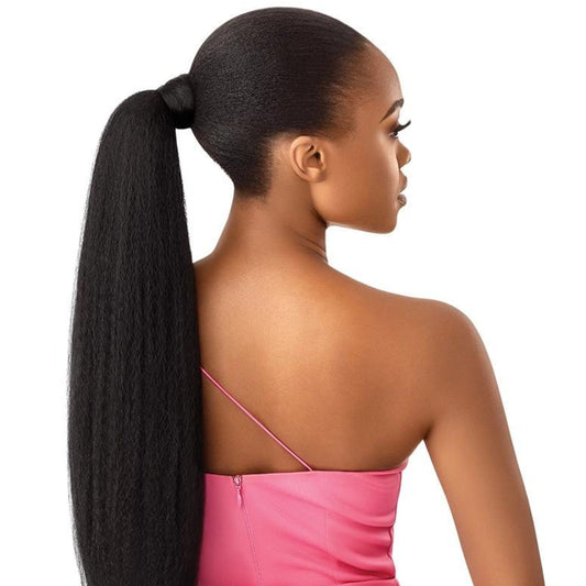 Synthetic Pretty Quick Wrap Ponytail -JUMBO KINKY STRAIGHT 24"