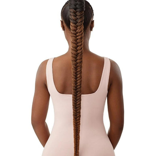 Synthetic Pretty Quick Wrap Ponytail -NATURAL BRAIDED FISHTAIL 42"