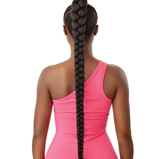 Synthetic Pretty Quick Wrap -NATURAL BRAIDED PONYTAIL 42"