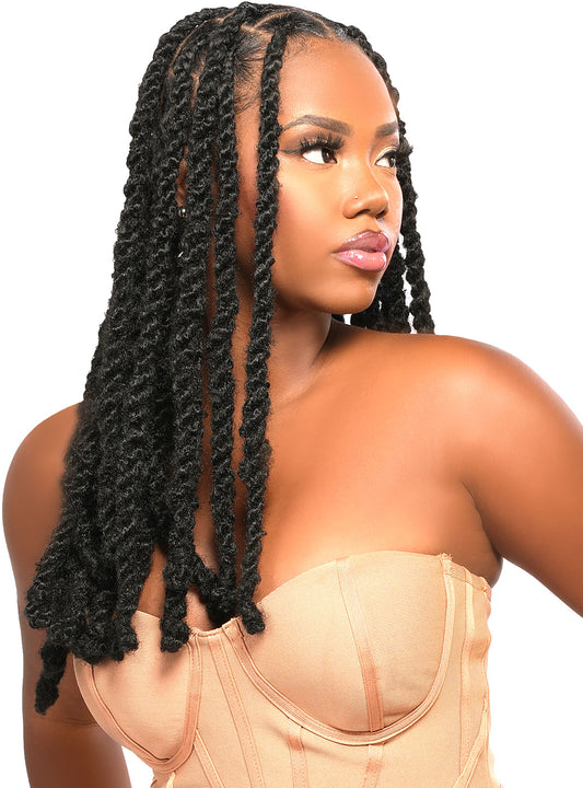 Realistic Ghana Afro Twist Bulk 16"