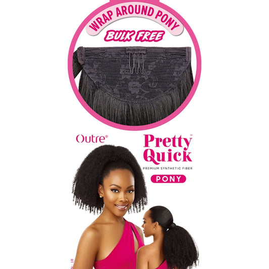 Synthetic Pretty Quick Wrap Ponytail -SPRINGY AFRO 28"